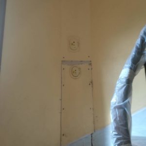 Protection cage escalier