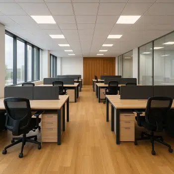 Artisan Peintre Val-d’Oise (95) & Île-de-France – Rénovation, façades & décoration 10 aménagement de bureaux (peinture + cloison + moquette).